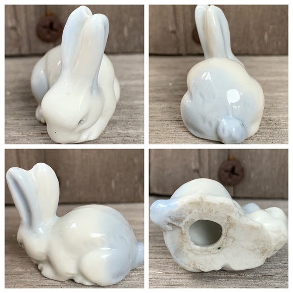 Accents | 4 Miniature Porcelain Bunnybaby Rabbits | Poshmark